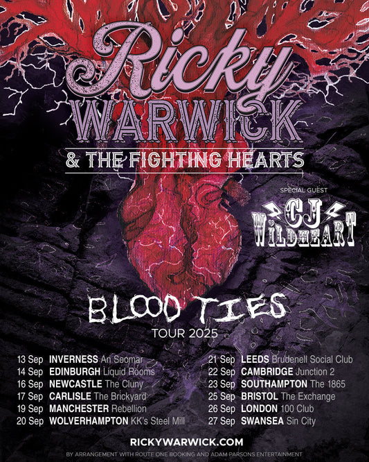 On Tour with Ricky Warwick this September
