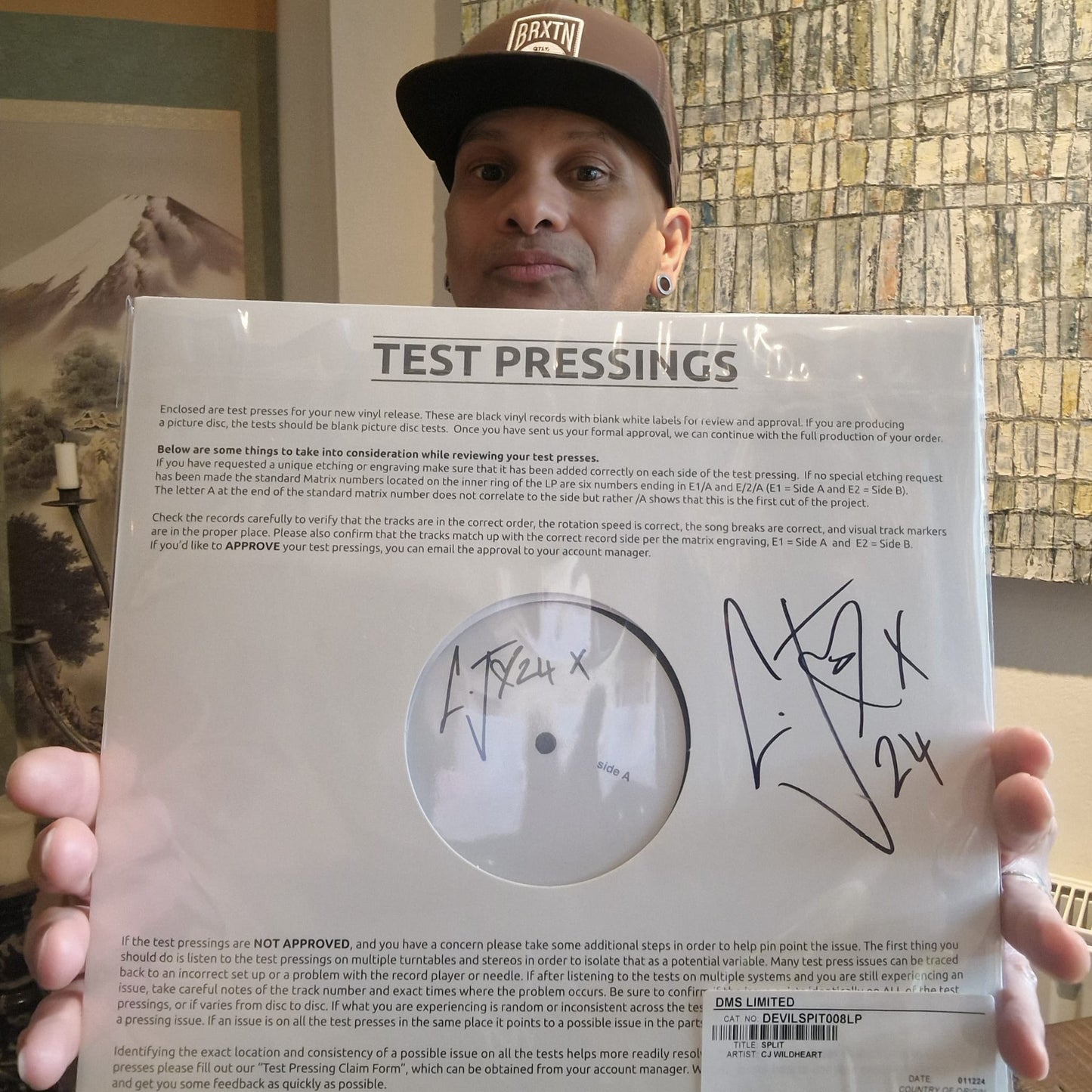 SPLIT TEST PRESSING