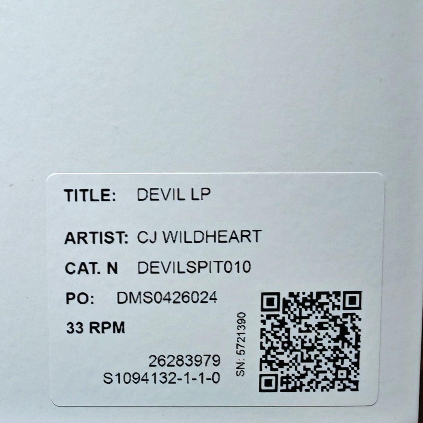 Devil Test Pressing