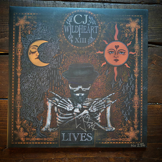 CJ Wildheart - SIGNED 'LIVES' Splattered Colour Double vinyl set