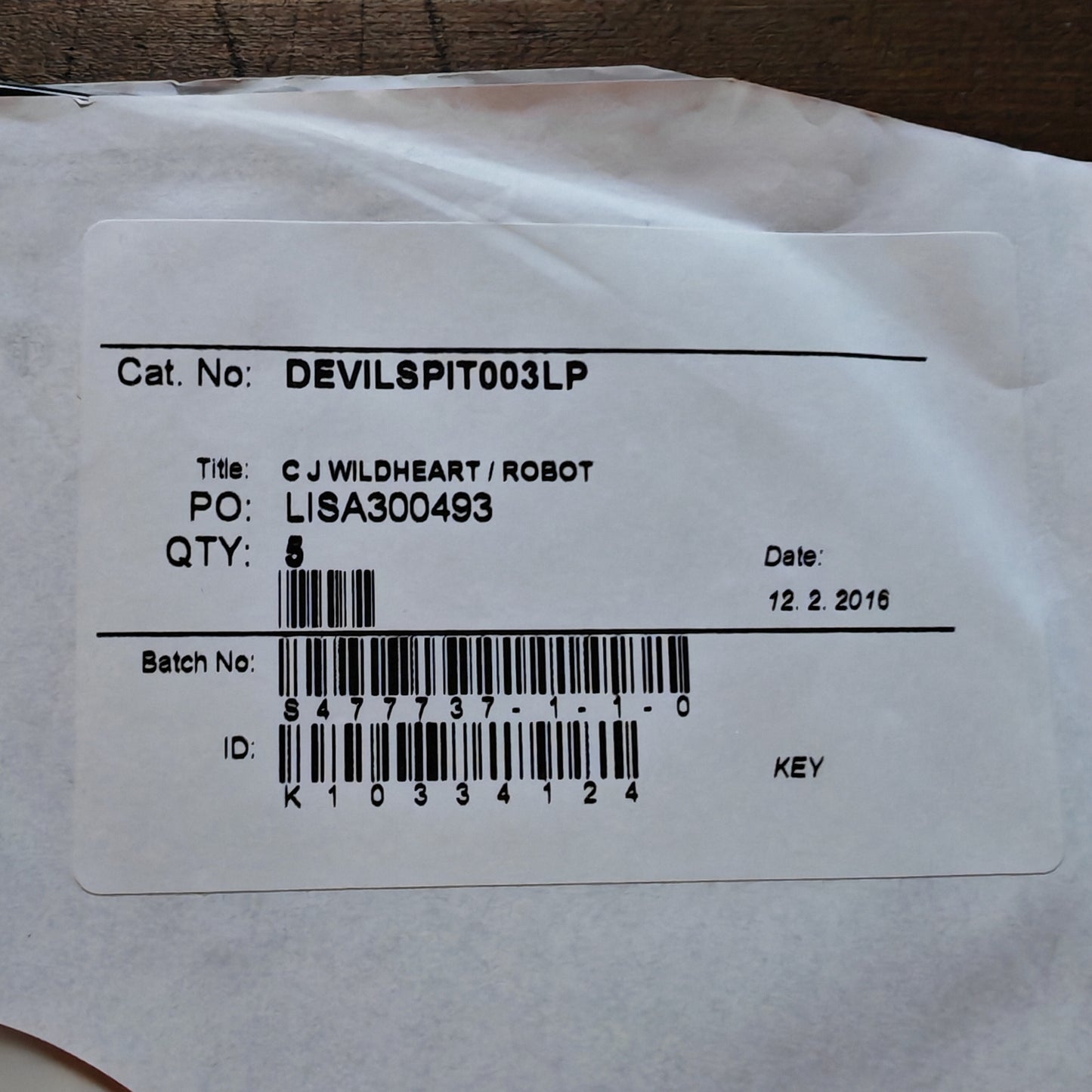 Rarities - Signed Robot Test Pressing